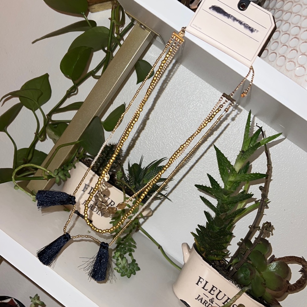 Mel Rose And Market Layered Necklace 15$